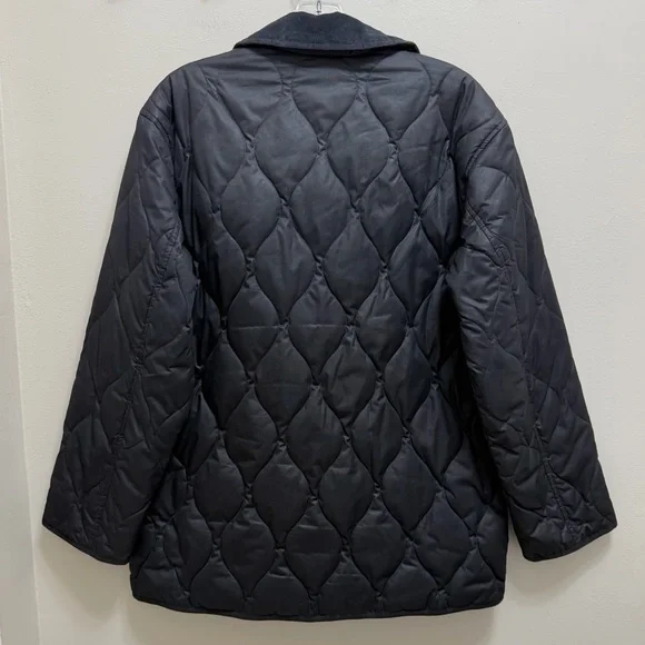 Everlane Quilted Ranch Jacket Chore Barn Corduroy Collar Black Size M - Picture 5 of 9